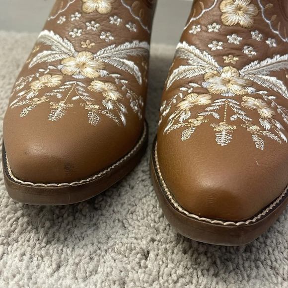 Dingo Primrose Leather Bootie Size 7 - Picture 6 of 8